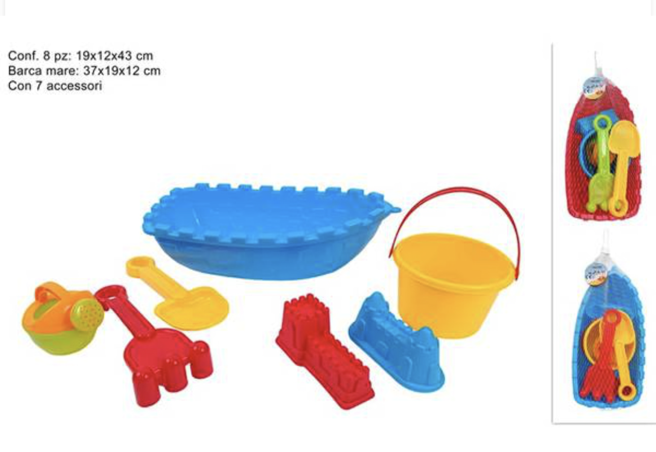 set gioco mare