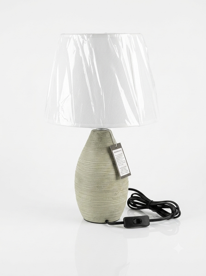 lampada ceramica beige