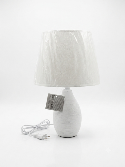 lampada ceramica bianca