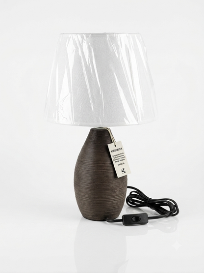 lampada ceramica marrone