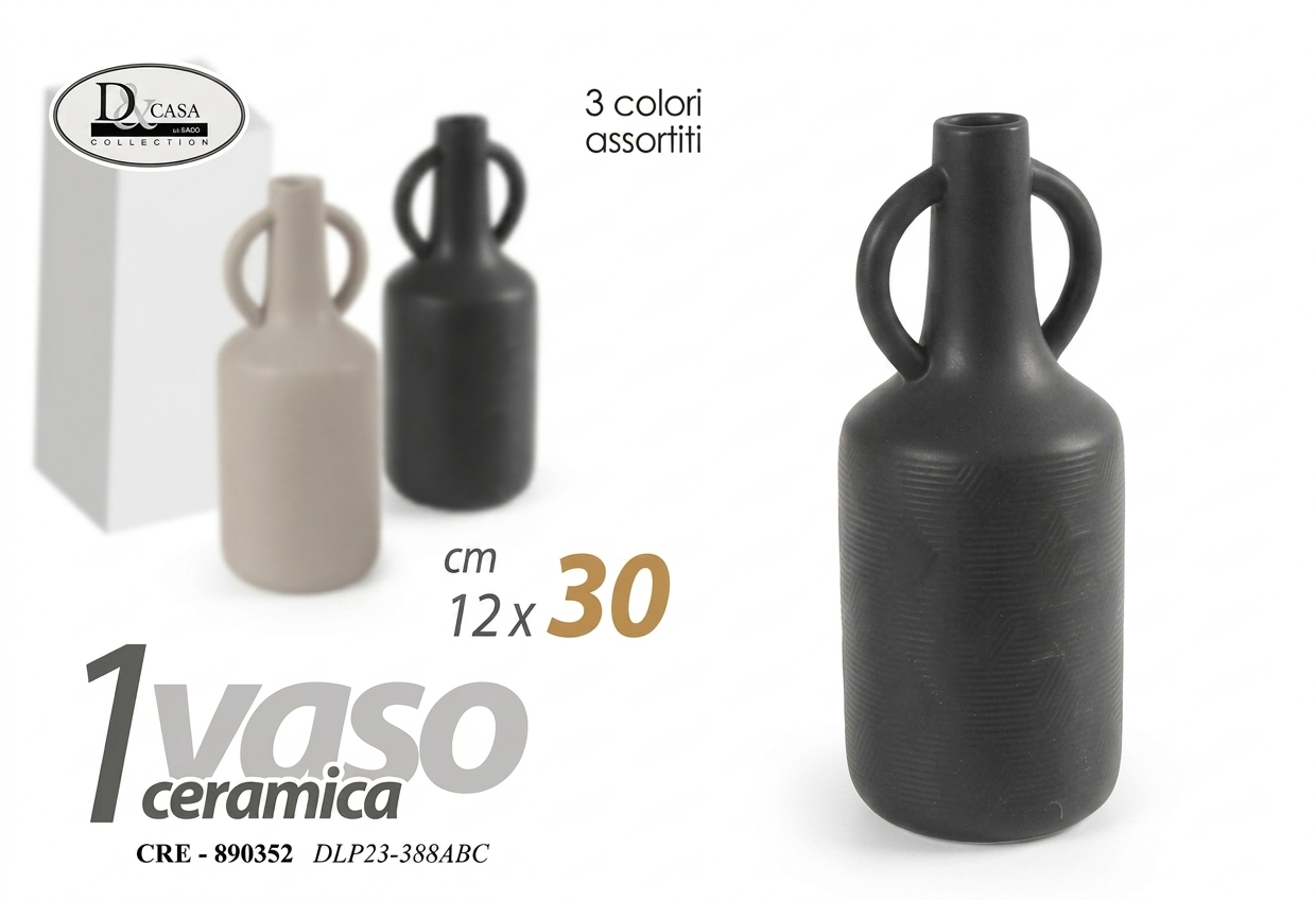 vaso anfora nero